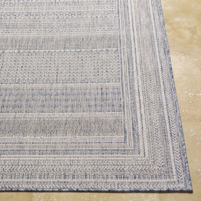 Tuareg Rug - Jute - TRG2330 - Blue - Sizes Available