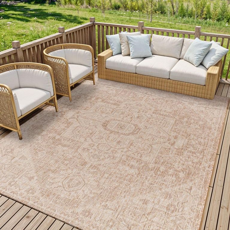 Tuareg Rug - Oriental Jute - TRG2392 - Brown - 160cm x 213cm