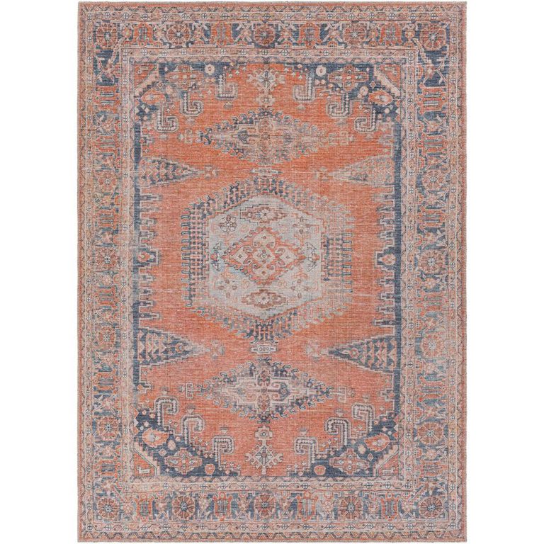 Colin Rug - Machine Washable Vintage - CLN2306 - Orange - Sizes Available
