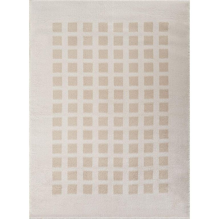 Fossay Rug - Machine Washable Modern Shaggy - FSG2319 - Beige - Sizes Available