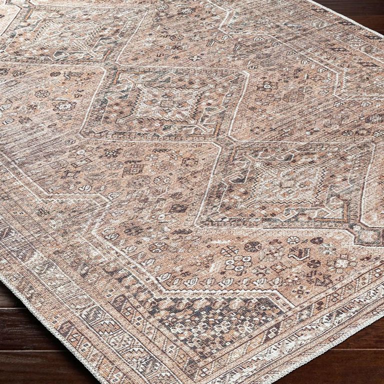 Amelie Rug - Machine Washable Traditional Boho - AML2384 - Cider Orange - Sizes Available