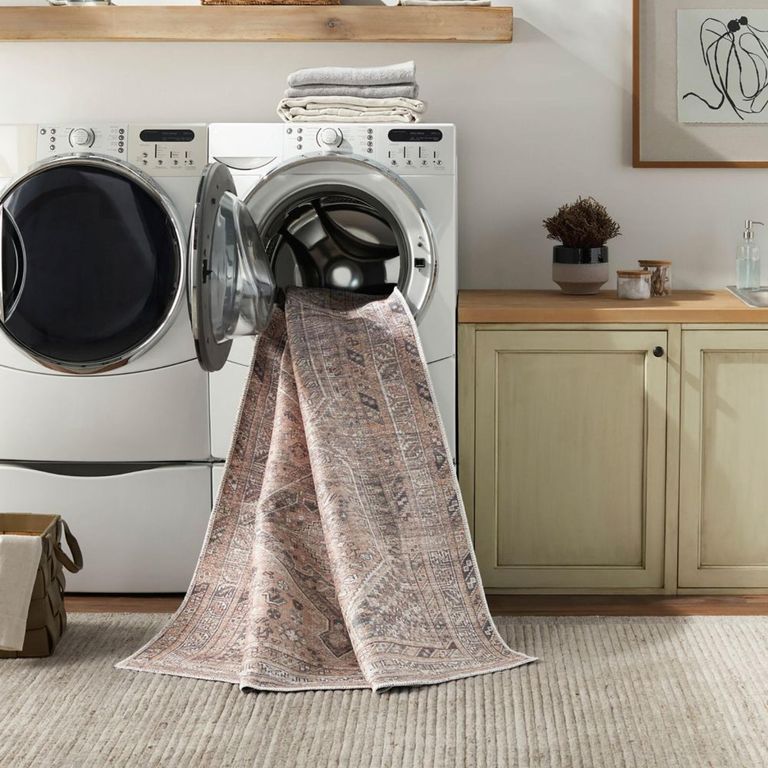 Amelie Rug - Machine Washable Traditional Boho - AML2384 - Cider Orange - Sizes Available