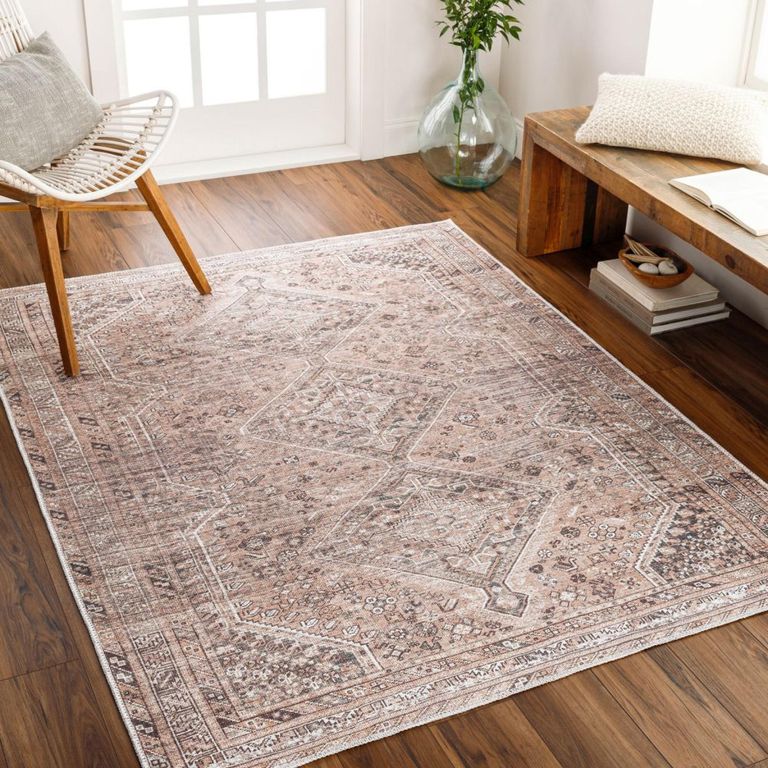 Amelie Rug - Machine Washable Traditional Boho - AML2384 - Cider Orange - Sizes Available