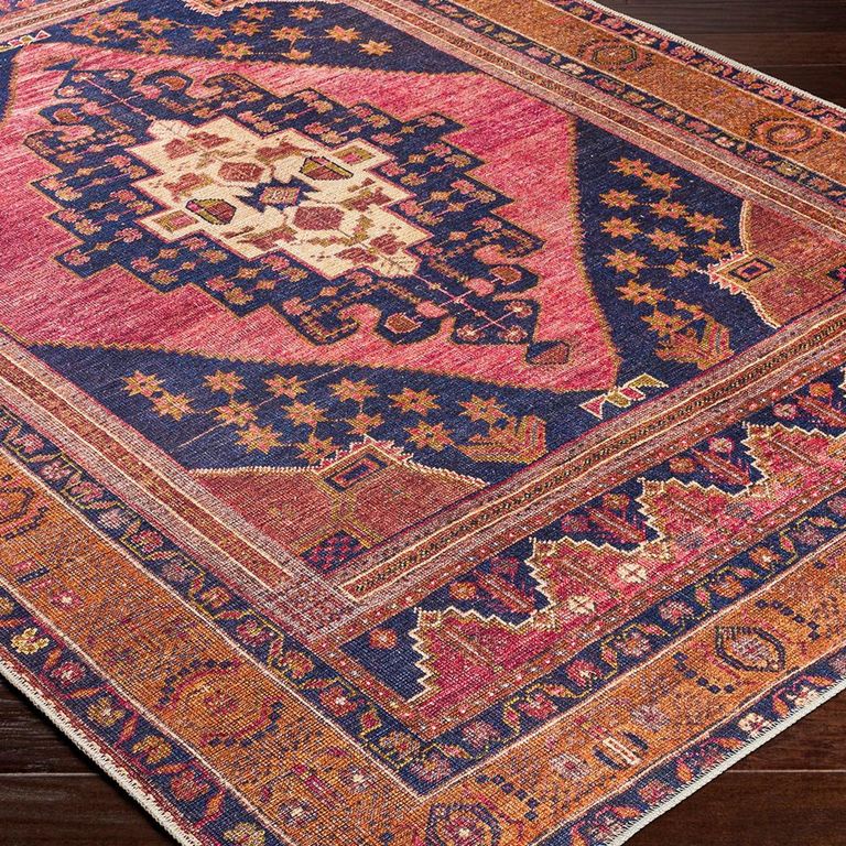 Amelie Rug - Machine Washable Vintage - AML2347 - Multicolour - Sizes Available