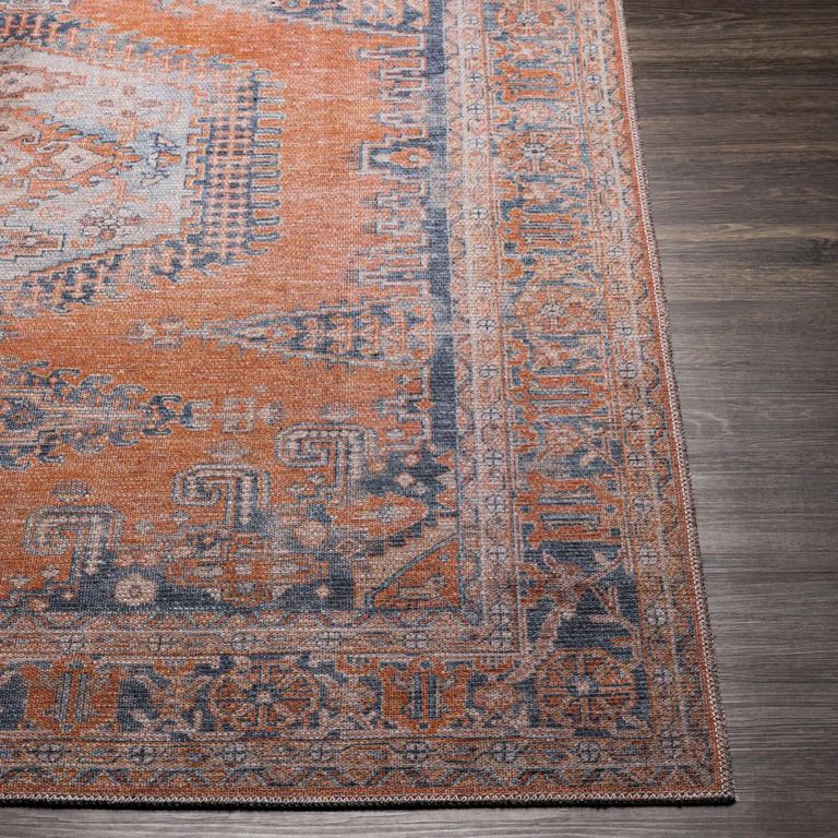Colin Rug - Machine Washable Vintage - CLN2306 - Orange - Sizes Available