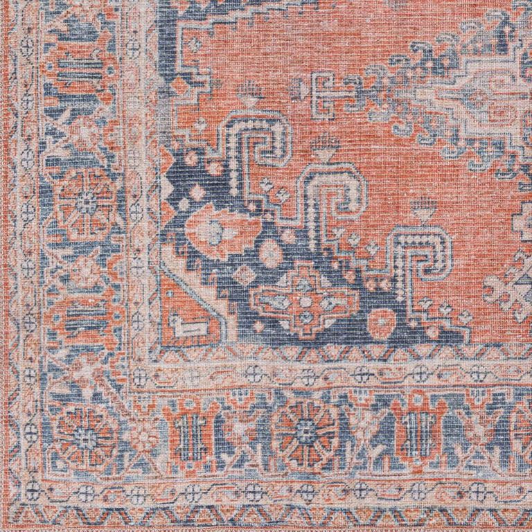 Colin Rug - Machine Washable Vintage - CLN2306 - Orange - Sizes Available