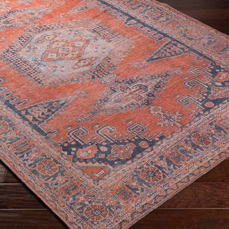 Colin Rug - Machine Washable Vintage - CLN2306 - Orange - Sizes Available