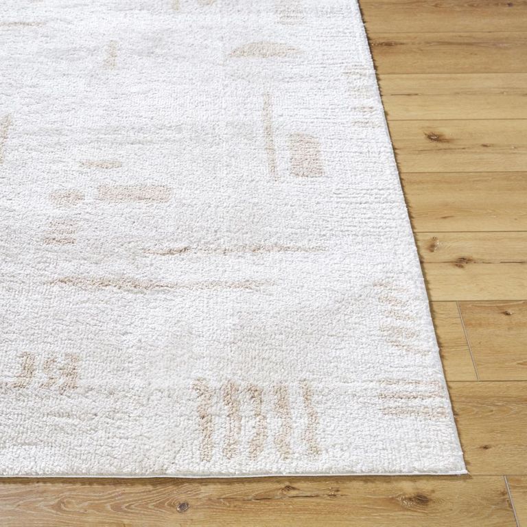 Fossay Rug - Machine Washable Modern Shaggy - FSG2301 - Beige - Sizes Available