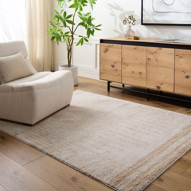 Fossay Rug - Machine Washable Modern Shaggy - FSG2306 - Beige - Sizes Available