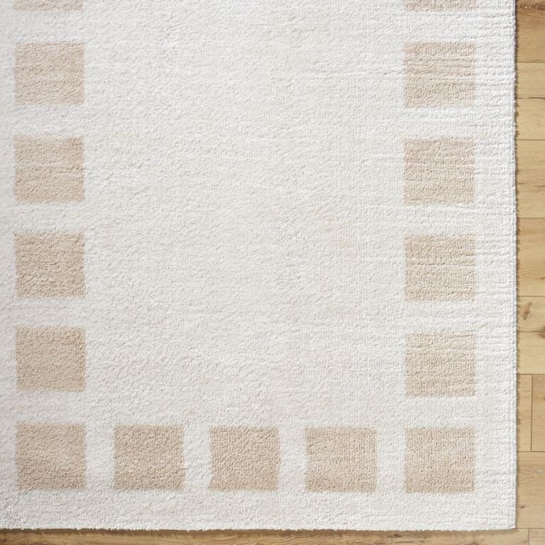Fossay Rug - Machine Washable Modern Shaggy - FSG2314 - Beige - Sizes Available