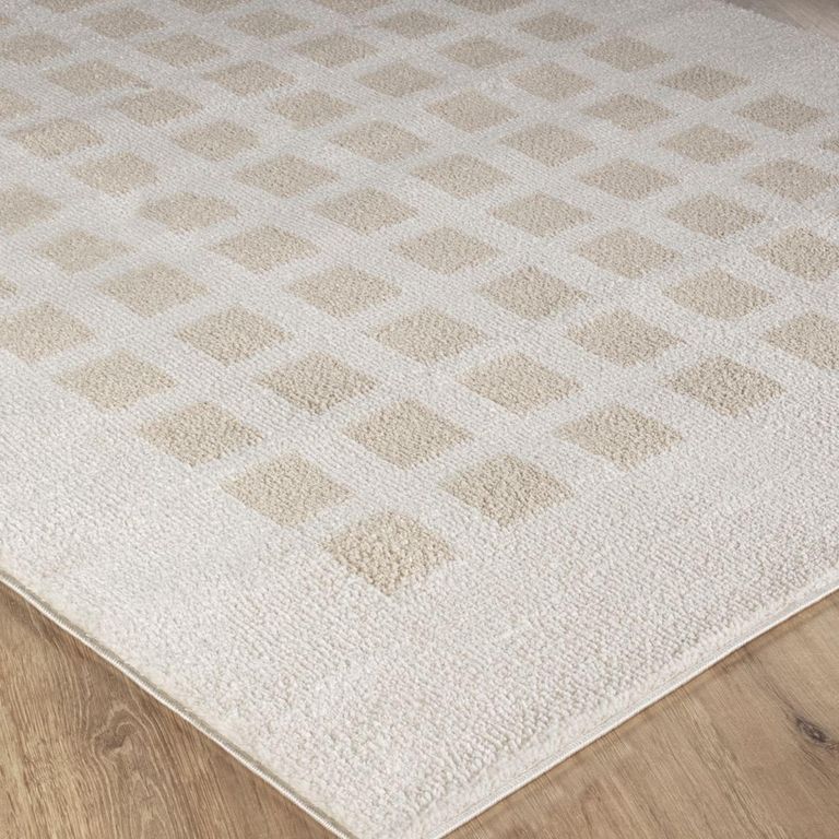Fossay Rug - Machine Washable Modern Shaggy - FSG2319 - Beige - Sizes Available