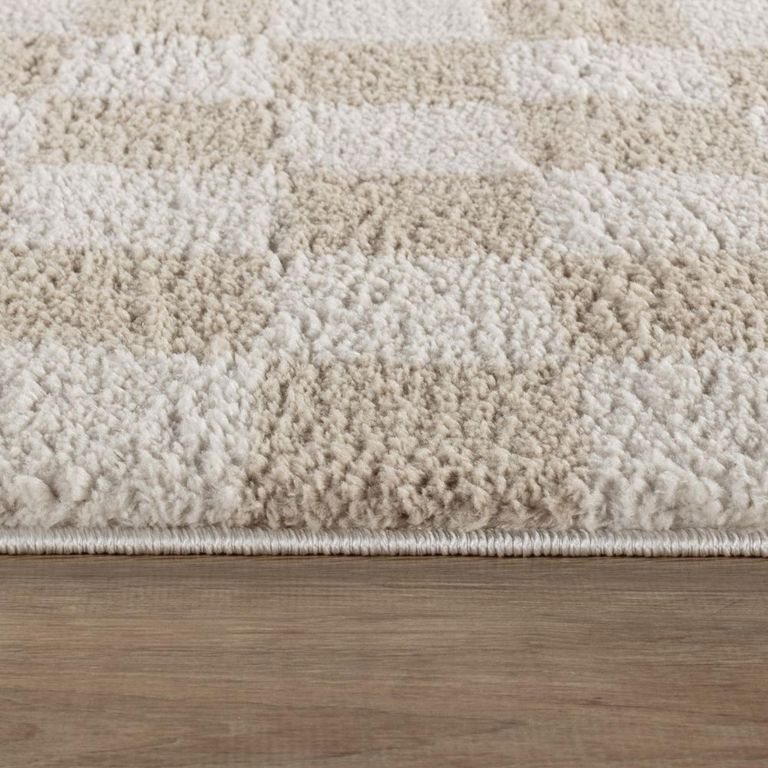 Fossay Rug - Machine Washable Modern Shaggy - FSG2329 - Beige - Sizes Available