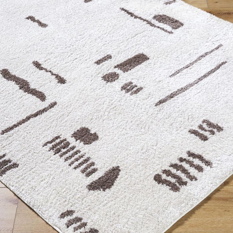 Fossay Rug - Machine Washable Modern Shaggy - FSG2300 - Ivory - Sizes Available