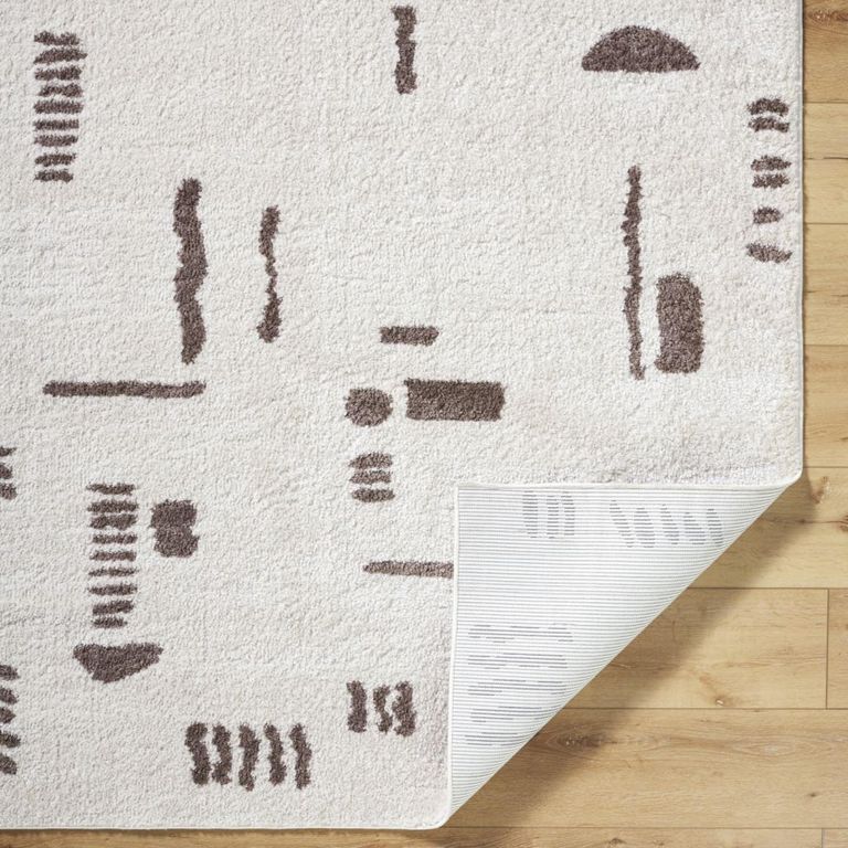 Fossay Rug - Machine Washable Modern Shaggy - FSG2300 - Ivory - Sizes Available