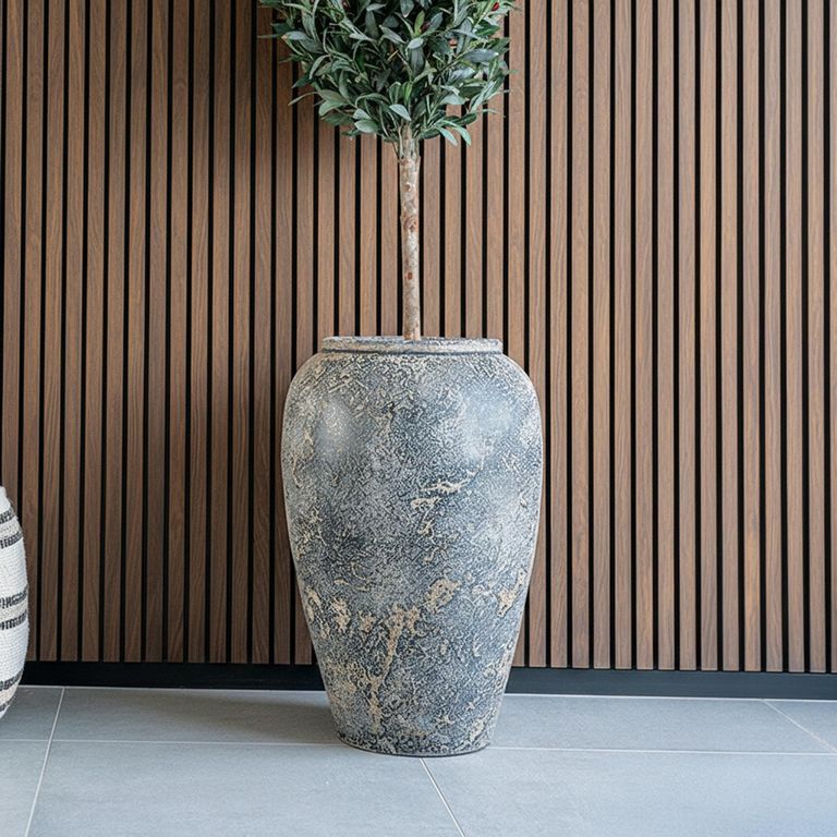 Capelo Decoration Pot - Grey Terracotta - 47cm x 69cm