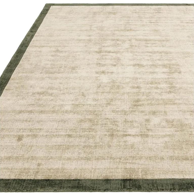 Clearance - Contemporary Plain Blade Rug - Border 05 - Sage Olive - Sizes Available - FSS16590
