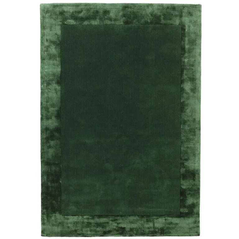 Clearance - Contemporary Plain Ascot Rug - 120cm x 170cm - Green - FSS16579