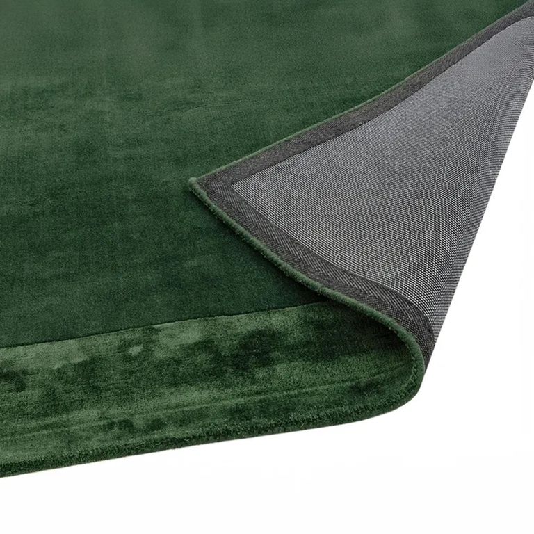 Clearance - Contemporary Plain Ascot Rug - 120cm x 170cm - Green - FSS16579