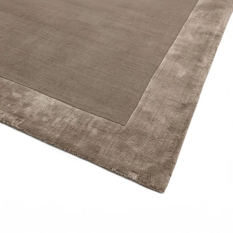 Clearance - Contemporary Plain Ascot Rug - 200cm x 290cm - Taupe - FSS17306