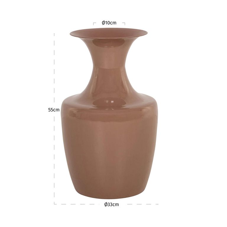 Daimy Vase - Brown - Metal