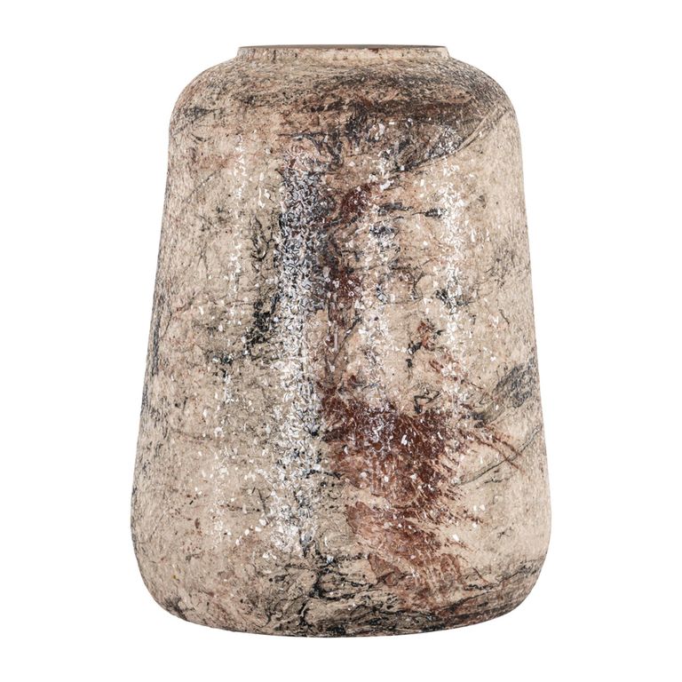 Dena Vase - Beige - Large - Metal