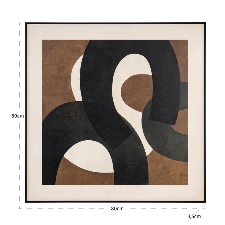 Euphoria Wall Art - Brown - Left