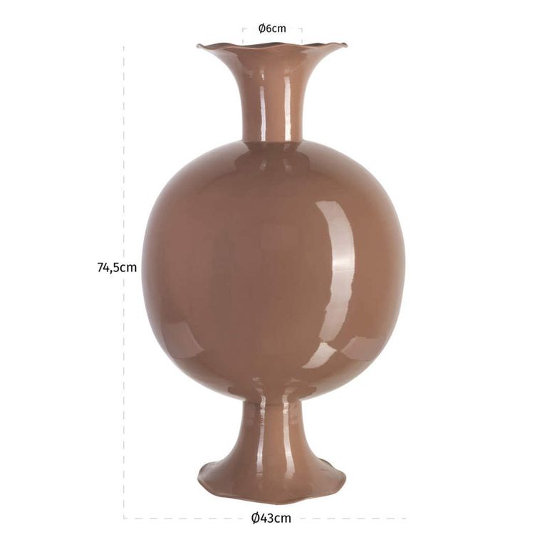 Mochi Vase - Mocha Mousse - Metal