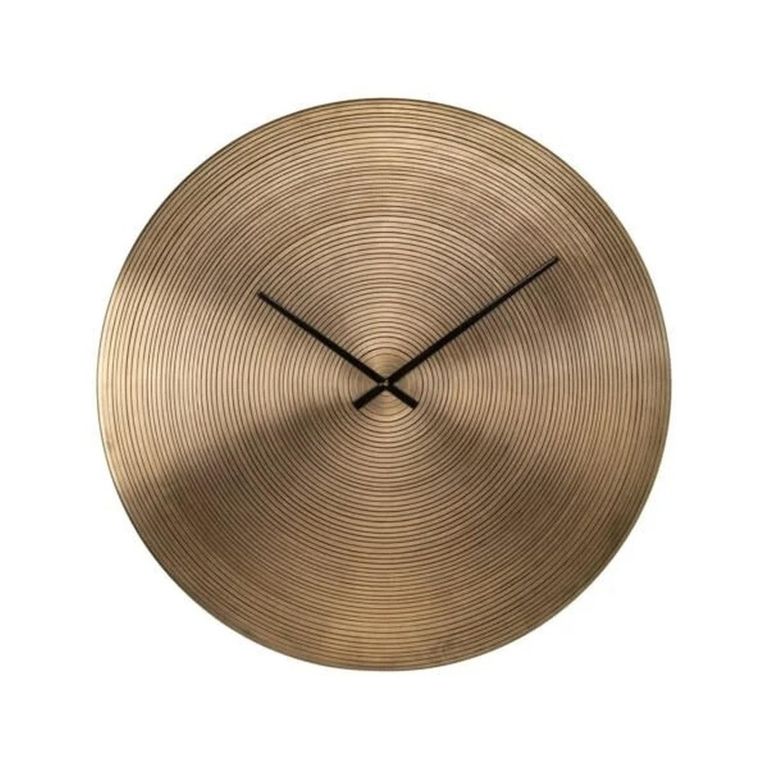 Aden Wall Clock - Round - Gold - Metal