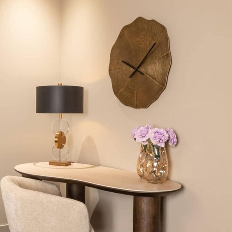 Alien Wall Clock - Abstract - Gold - Aluminium