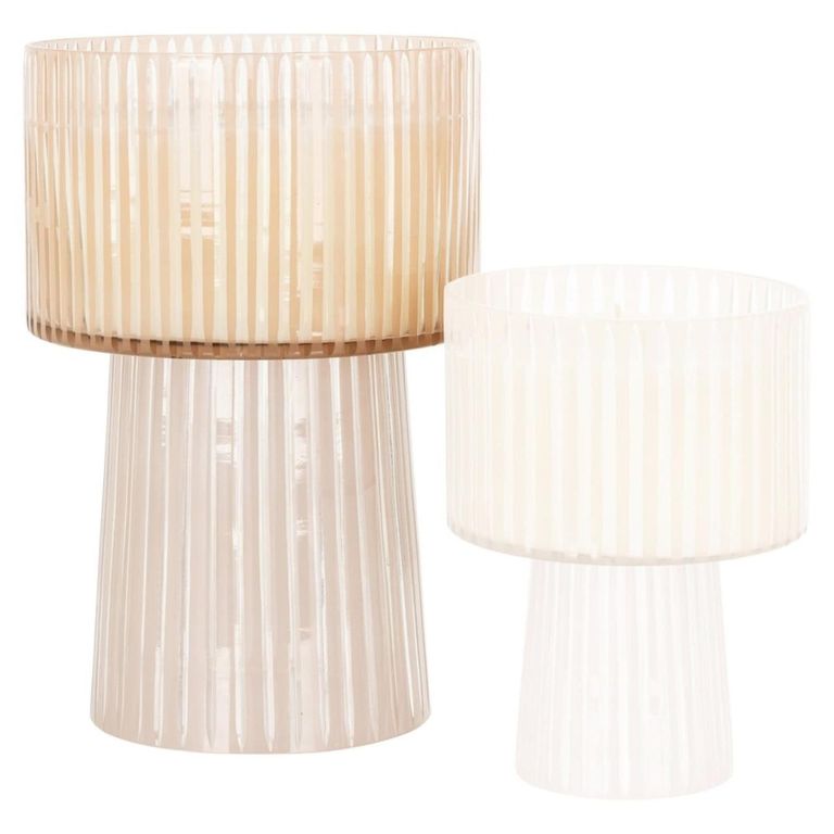 Daily Candle Holder - Clear - Glass and Wax