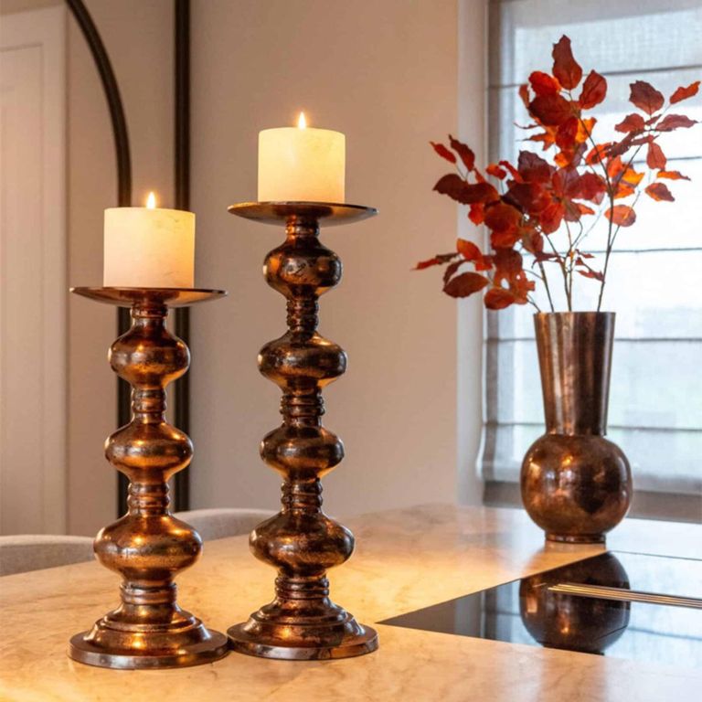Joya Candle Holder - Large - Copper - Aluminium