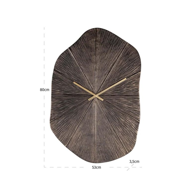 Livine Wall Clock - Abstract - Bronze - Aluminium