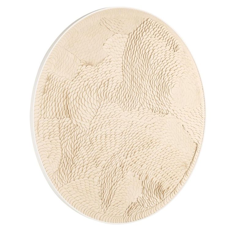 Flow Wall Art - Round - White
