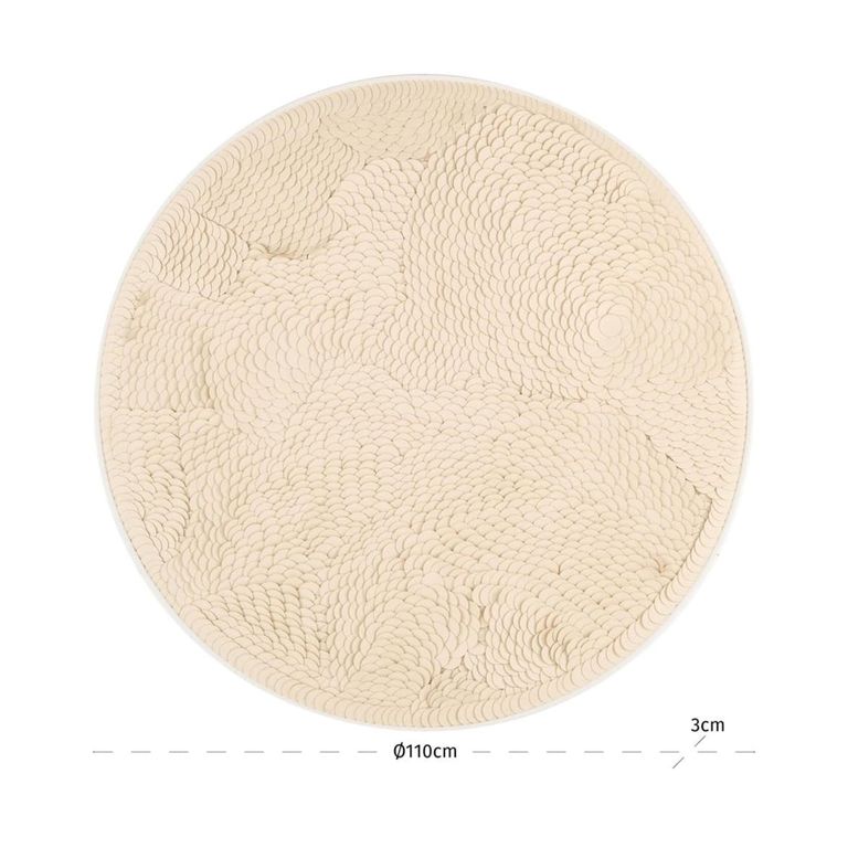 Flow Wall Art - Round - White