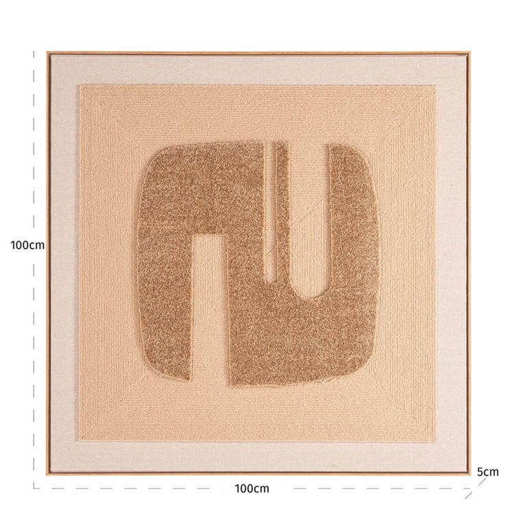 Seda Wall Art - Square - Gold