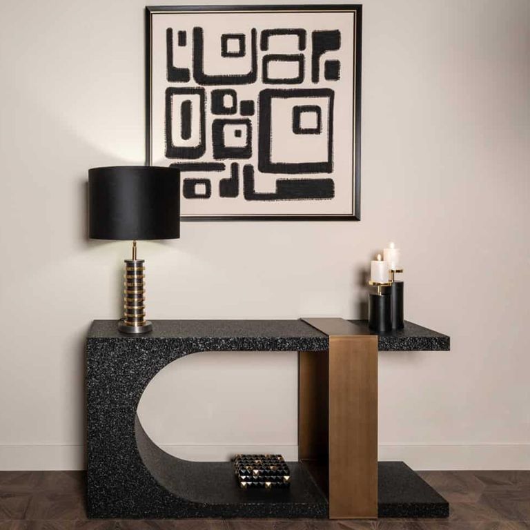 Shanita Wall Art - Square - Black and White