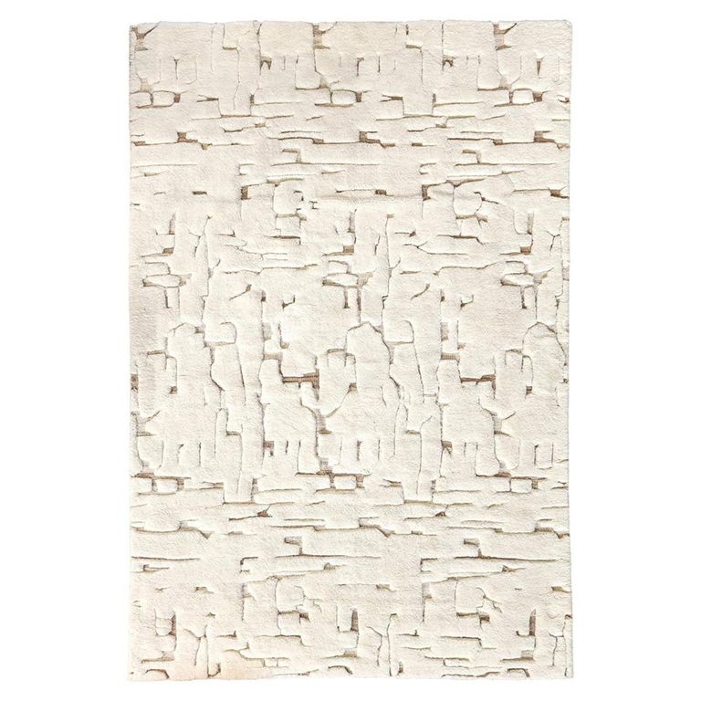 Mehran Carpet - White - Fabric - 200cm x 300cm