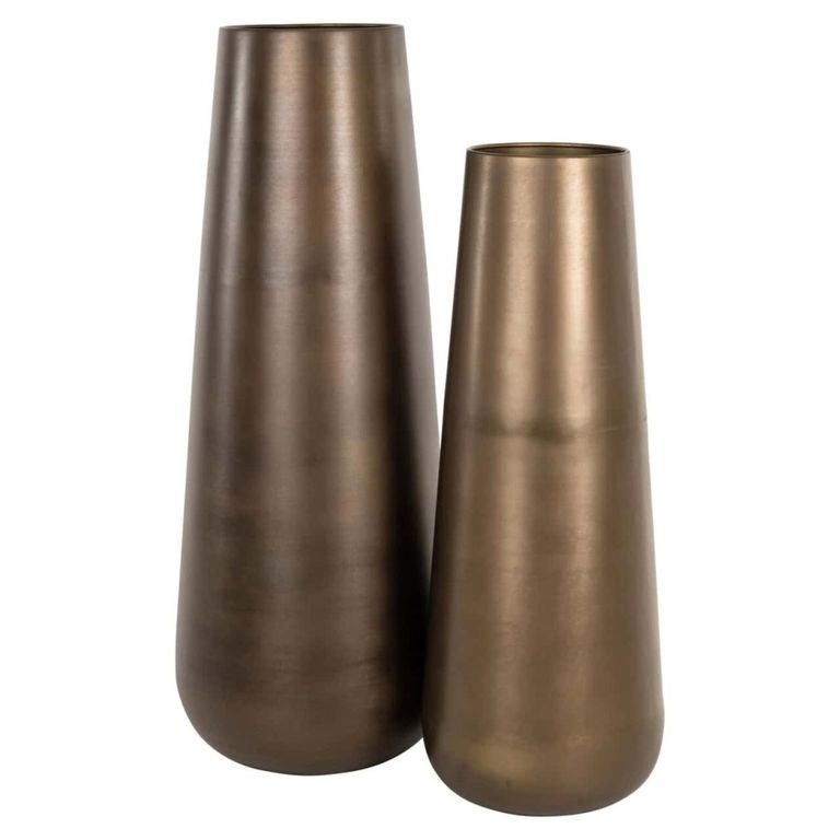 Kenza Vase - Antique Brass - Small - Aluminium