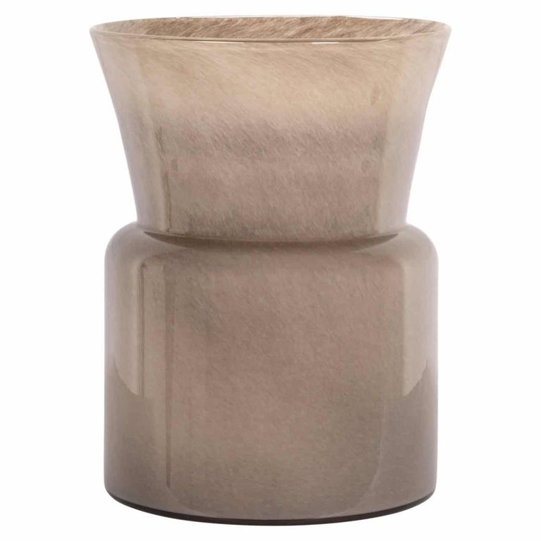 Milo Vase - Round - Taupe - Glass