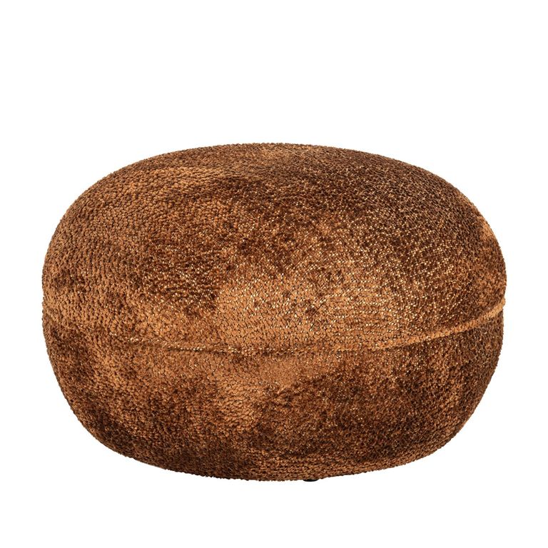 Jace Brown Fabric Pouffe