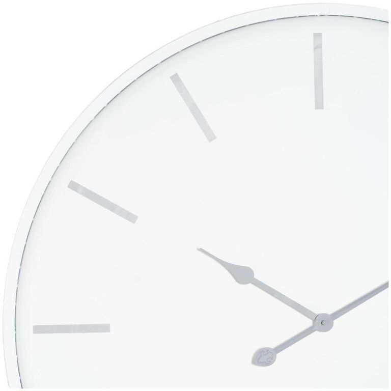 Adelaide White Metal Large Wall Clock - 80cm x 80cm