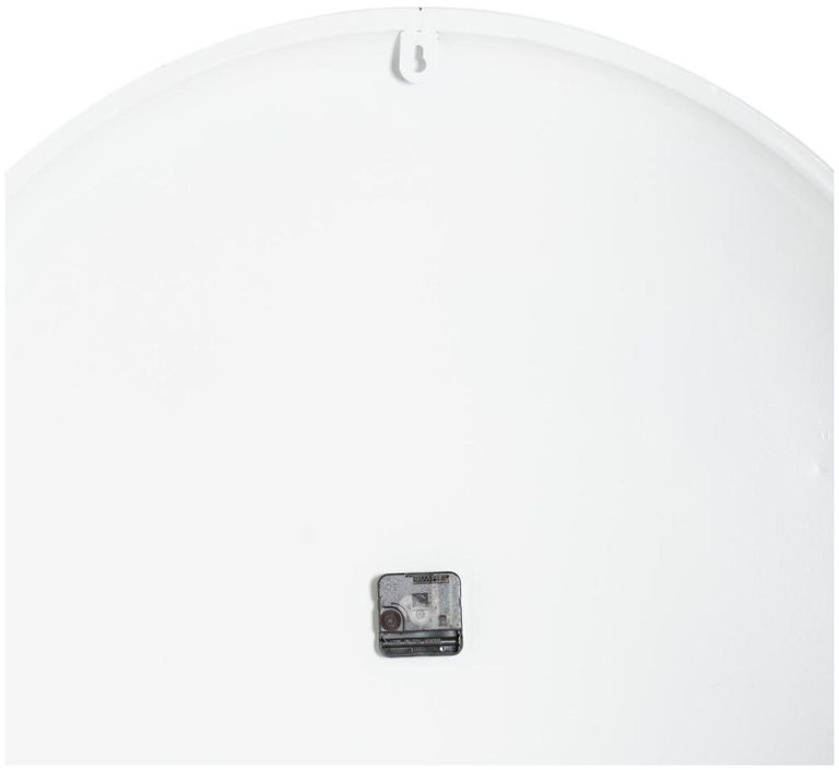 Adelaide White Metal Large Wall Clock - 80cm x 80cm