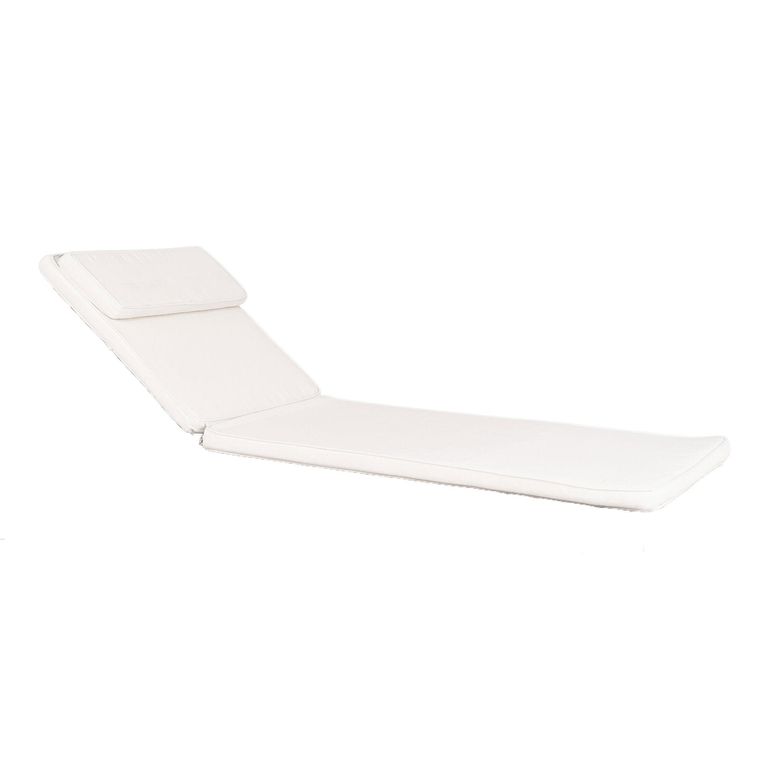Andorra Sun Lounger Cushion - White