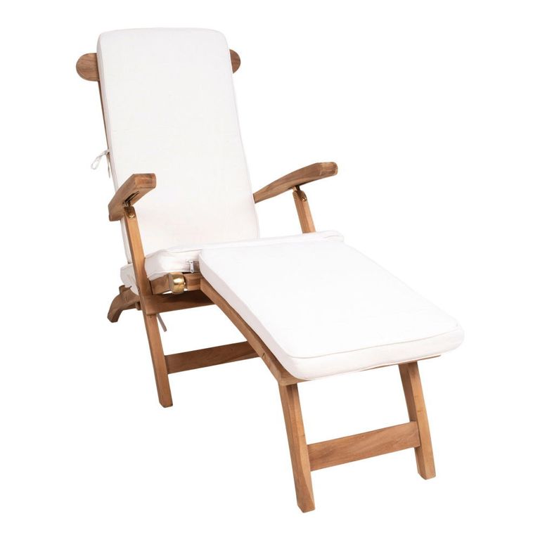 Arrecife Garden Deck Chair - Large - Natural - Teak Wood