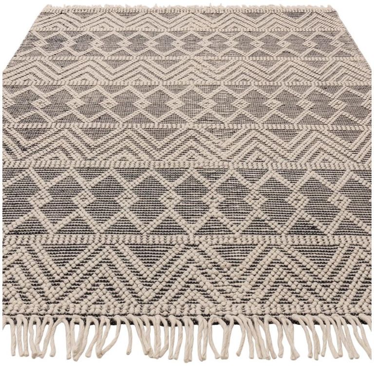 Boho Asra Rug - Black - 120cm x 170cm