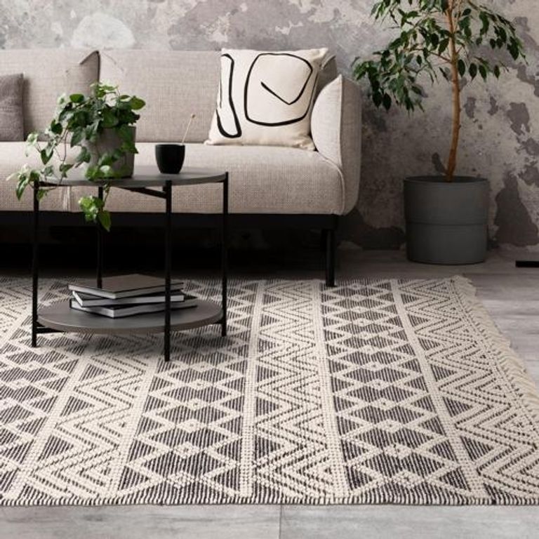 Boho Asra Rug - Black - 120cm x 170cm