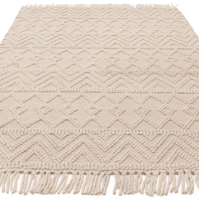 Boho Asra Rug - Ivory - Sizes Available