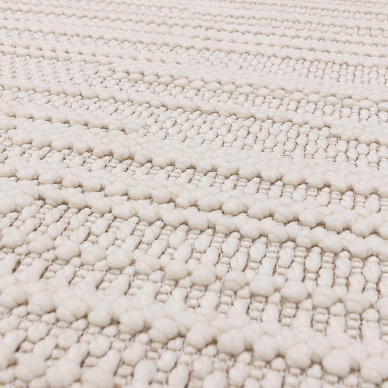 Boho Camber Stripe Rug - Ivory - Sizes Available