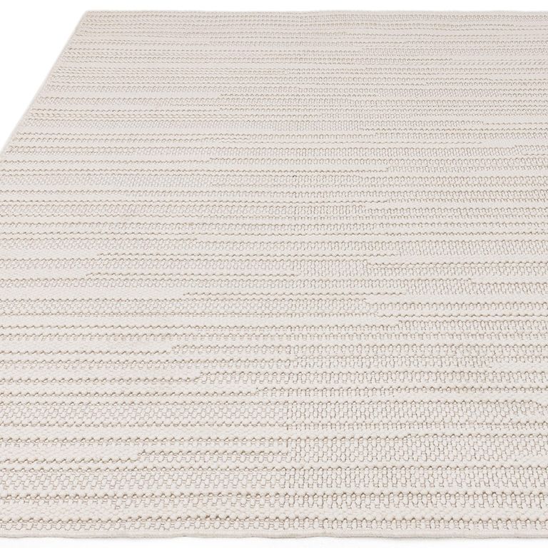 Boho Camber Stripe Rug - Ivory - Sizes Available