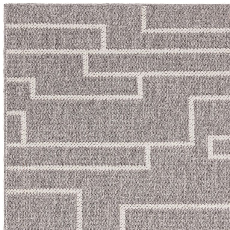 Boho Camber Track Rug - Grey - 80cm x 150cm